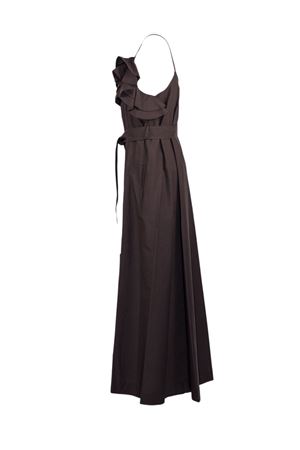 Abito lungo in cotone marrone P.A.R.O.S.H. | D726162CANYOX26008