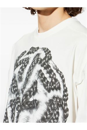 White cotton T-shirt PDF | DFM54029TJ110BRAID