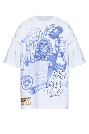 White cotton T-shirt PDF | DFM54029TJ112WHITE