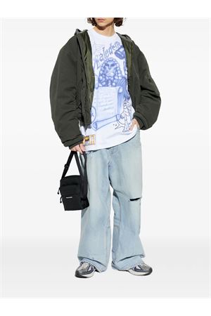 White cotton T-shirt PDF | DFM54029TJ112WHITE