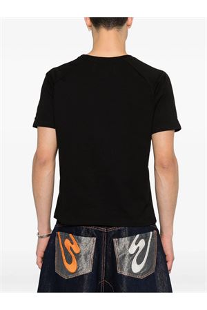 Black cotton T-shirt PDF | DFM54033TJ112WORLDBLACK