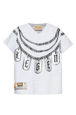 T-shirt in cotone grigio PDF | DFM54042TJ103CHAIN