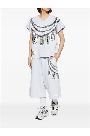 T-shirt in cotone grigio PDF | DFM54042TJ103CHAIN