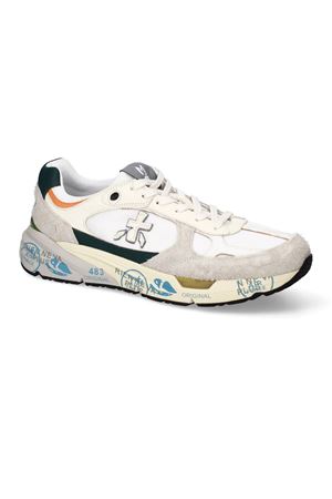 Mase sneakers in beige suede and white nylon PREMIATA | MASE8111