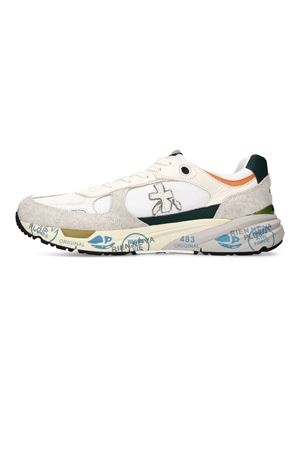 Mase sneakers in beige suede and white nylon PREMIATA | MASE8111