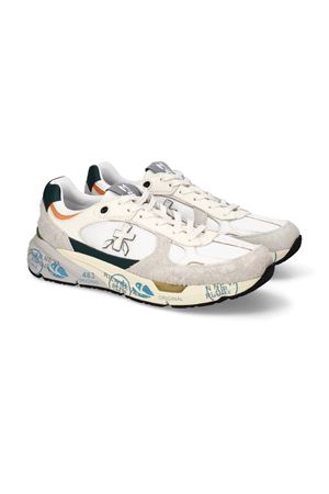 Mase sneakers in beige suede and white nylon PREMIATA | MASE8111