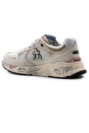 Sneakers Mase in suede grigio e mesh bianco PREMIATA | MASED8206