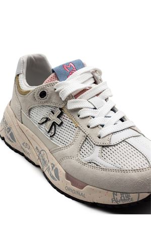 Sneakers Mase in suede grigio e mesh bianco PREMIATA | MASED8206