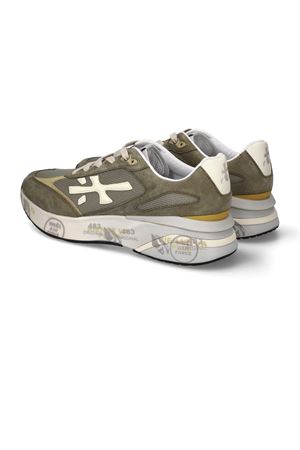 Sneakers Moerun in camoscio e nylon verde PREMIATA | MOERUN8300