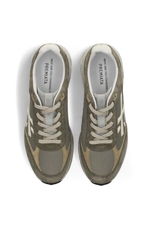 Sneakers Moerun in camoscio e nylon verde PREMIATA | MOERUN8300