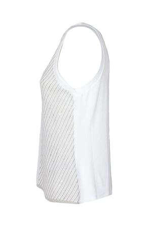 Sleeveless top in diagonal rib knit PUROTATTO | SS260161425041