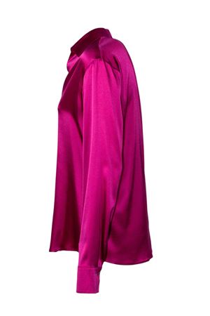 Fuchsia silk-blend shirt PUROTATTO | SS26023161097