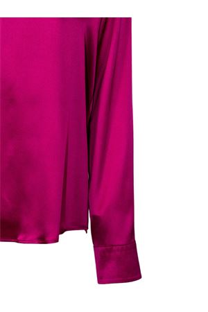 Fuchsia silk-blend shirt PUROTATTO | SS26023161097