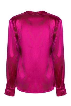 Fuchsia silk-blend shirt PUROTATTO | SS26023161097