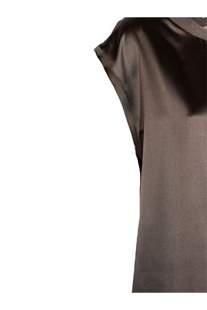 Brown silk blouse PUROTATTO | SS260231618948