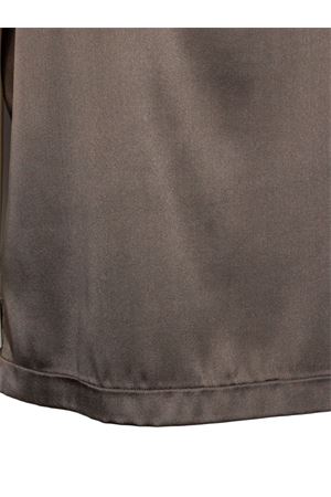Brown silk blouse PUROTATTO | SS260231618948