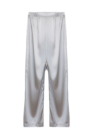 Grey pants silk blend PUROTATTO | SS26023305162