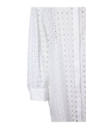 White broderie anglaise cotton shirt PUROTATTO | SS260395076001