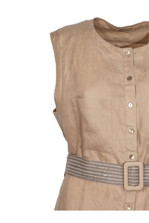 Abito in lino beige PUROTATTO | SS260404135859