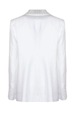 White single-breasted linen blazer PUROTATTO | SS260408112041