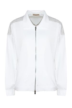 White cotton sweatshirt PUROTATTO | SS260541808041