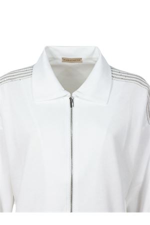 White cotton sweatshirt PUROTATTO | SS260541808041