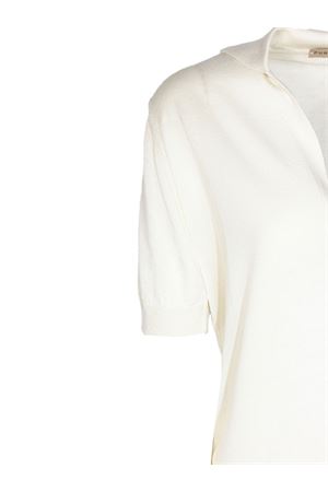 White silk-cashmere blend sweater PUROTATTO | SS260702003001