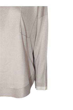 Gray sweater in a silk-cashmere blend PUROTATTO | SS260702008341