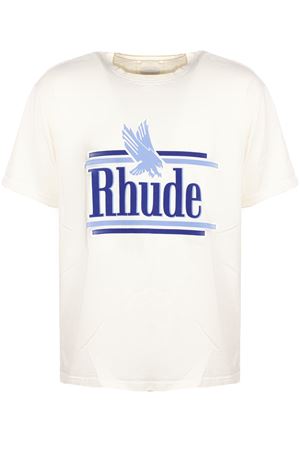 White cotton T-shirt RHUDE | RHSS26TT010126184