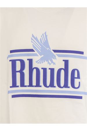 White cotton T-shirt RHUDE | RHSS26TT010126184