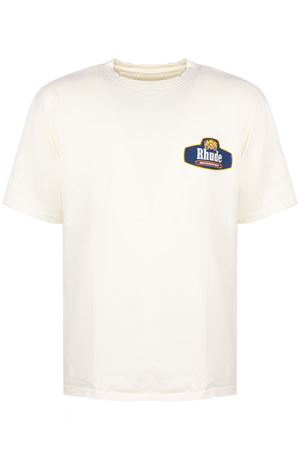 White cotton T-shirt RHUDE | RHSS26TT040126190