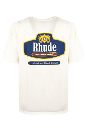 White cotton T-shirt RHUDE | RHSS26TT040126190