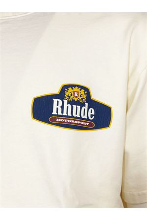 White cotton T-shirt RHUDE | RHSS26TT040126190