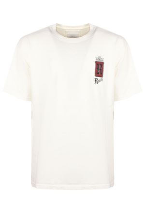 Cream white cotton T-shirt RHUDE | RHSS26TT070123160