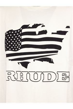 White cotton T-shirt RHUDE | RHSS26TT080123161