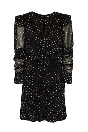 Short Black Dress With White Polka Dots ROTATE | 115224000