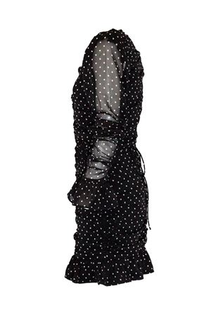Short Black Dress With White Polka Dots ROTATE | 115224000