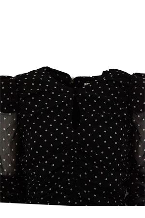 Short Black Dress With White Polka Dots ROTATE | 115224000