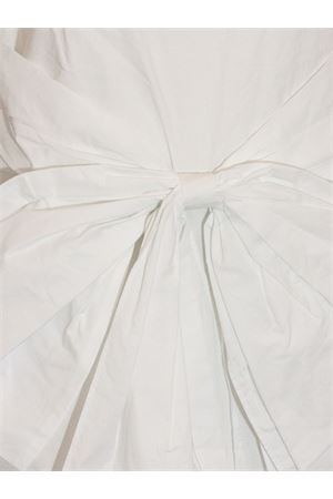 Short Sleeveless Dress In White Cotton ROTATE | 115302400