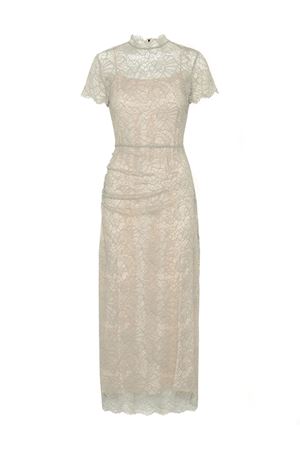 Lace Long Midi Dress Light Grey ROTATE | 115705039