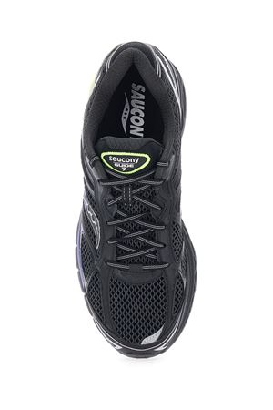 Sneakers ProGrid Guide 7 in misto tessuto nero SAUCONY | S7093621