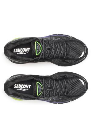 Sneakers ProGrid Guide 7 in misto tessuto nero SAUCONY | S7093621