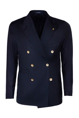 Blazer doppio petto in lana vergine 110S super blu TAGLIATORE | 1SMC20K070001B5713