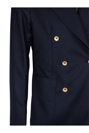 Blazer doppio petto in lana vergine 110S super blu TAGLIATORE | 1SMC20K070001B5713