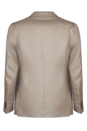 Blazer in beige virgin wool, silk and linen blend TAGLIATORE | 1SMC22K440062T3226