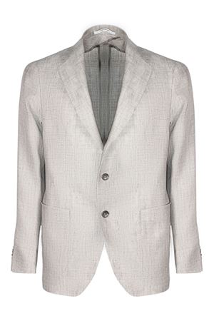 Blazer in misto lino e lana vergine grigio TAGLIATORE | 1SMC22K520062T3249