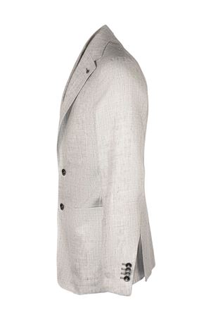 Blazer in misto lino e lana vergine grigio TAGLIATORE | 1SMC22K520062T3249