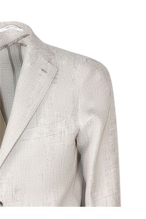 Blazer in misto lino e lana vergine grigio TAGLIATORE | 1SMC22K520062T3249