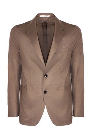 Blazer in misto lana e seta marrone TAGLIATORE | 1SMC22K520109M3240