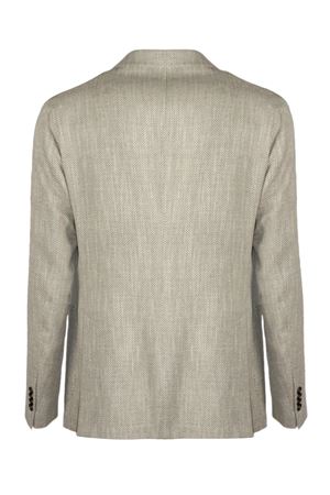 Beige jacket in virgin wool and silk blend TAGLIATORE | 1SMC22KC90059ET866